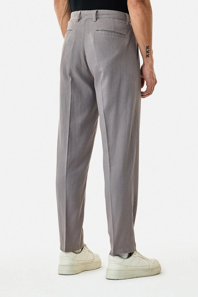 Snitch  Baggy Linen Blend Trousers for Men | Best Price UAE
